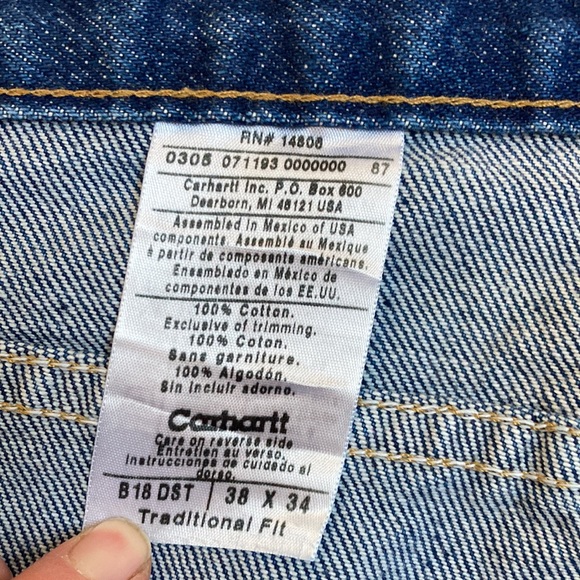 New Carhartt jeans, size 38/34 - Picture 7 of 8